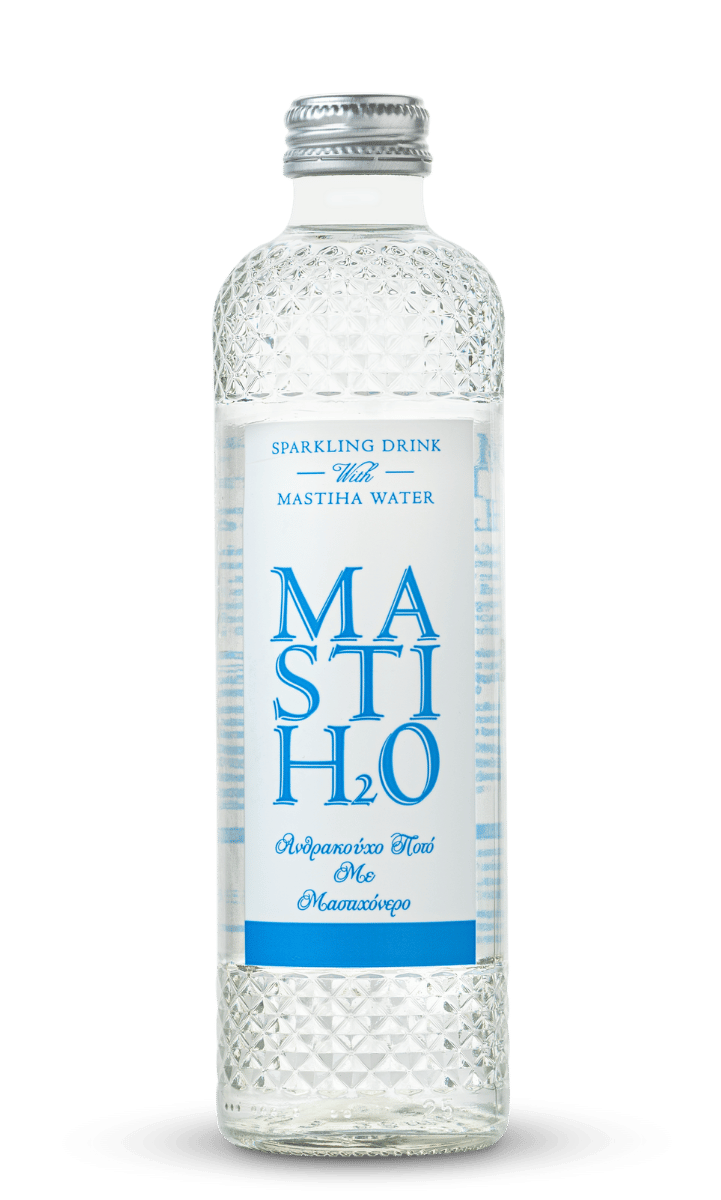 Stoupakis MastiHO₂O sparkling mastiha water bottle