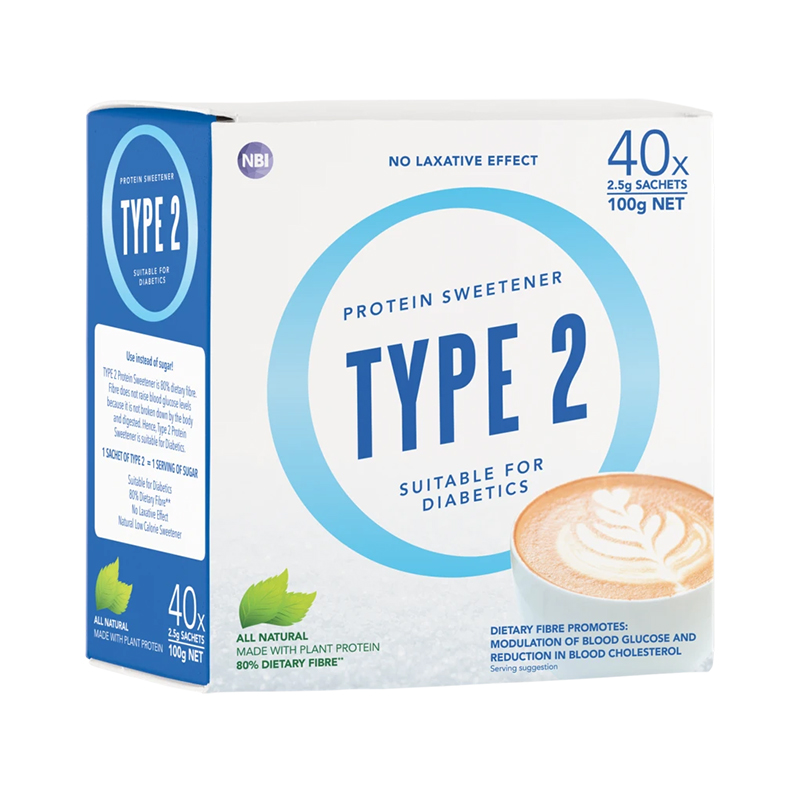 Type 2 Protein Sweetener Australian retail box